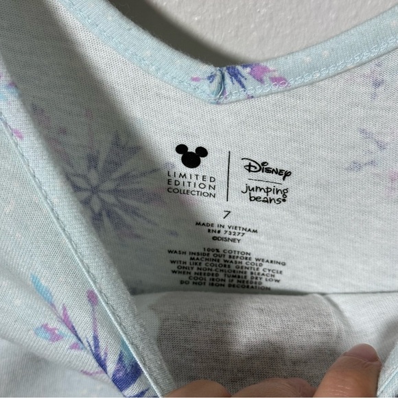 Disney Jumping Beans Limited Edition Girls Blue Elsa Frozen Dress Size 7. - Picture 4 of 7